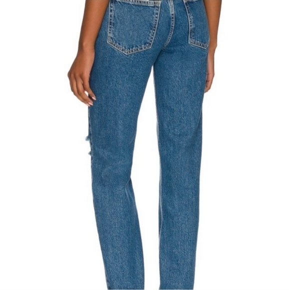 NWT Free People Sapphire Straight Leg blue Jeans Size 32 - Picture 3 of 9